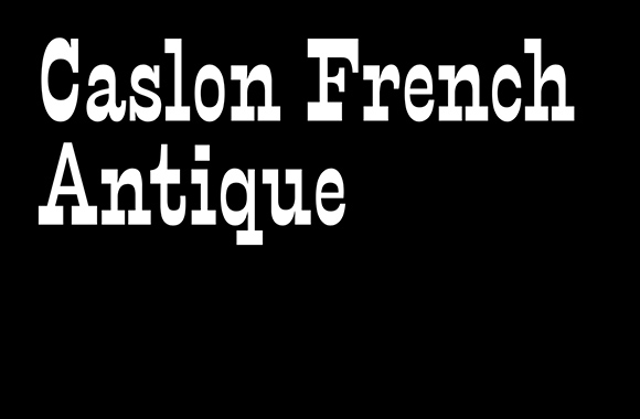 Police Caslon French Antique